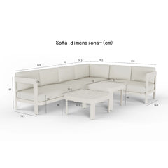 Sofia 8 Seater Corner Lounge Set – Luxury Outdoor Garden Furniture UK