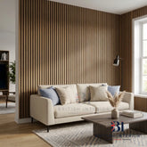 Dark Oak acoustic feature wall panel