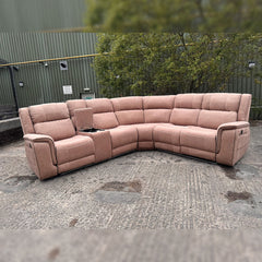 Hannah corner sofa with integrated cupholders