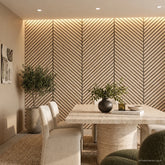 Oak acoustic wall panel 60 × 240cm