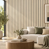 Oak acoustic panel for living room