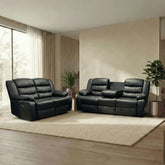 Ross 3+2 Seater Leather Recliner Sofa Set with Cupholders