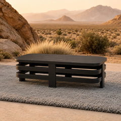 Andros 5 Seater Aluminium Garden Lounge Set – Onyx Outdoor Sofa Set with Sintered Stone Table