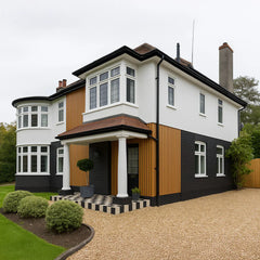 Light Oak PVC Exterior Wall Panels – Waterproof Outdoor & Garden Cladding