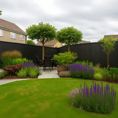 Black PVC Exterior Wall Panels – Waterproof Outdoor & Garden Cladding