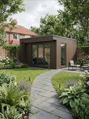 Dark Brown Exterior Composite Wall Panels 290cm – Interlocking Outdoor Cladding, Pack of 6