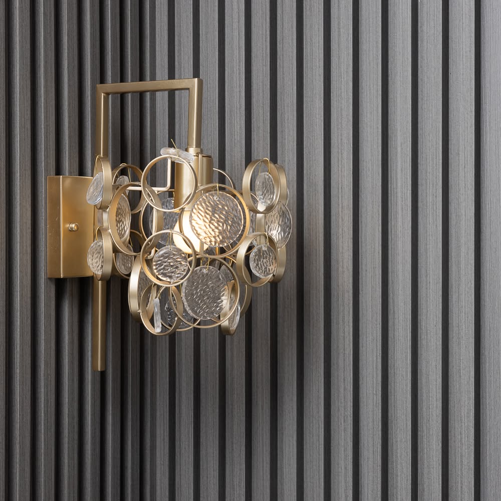 Ash Grey slatted wall cladding used on an interior wall