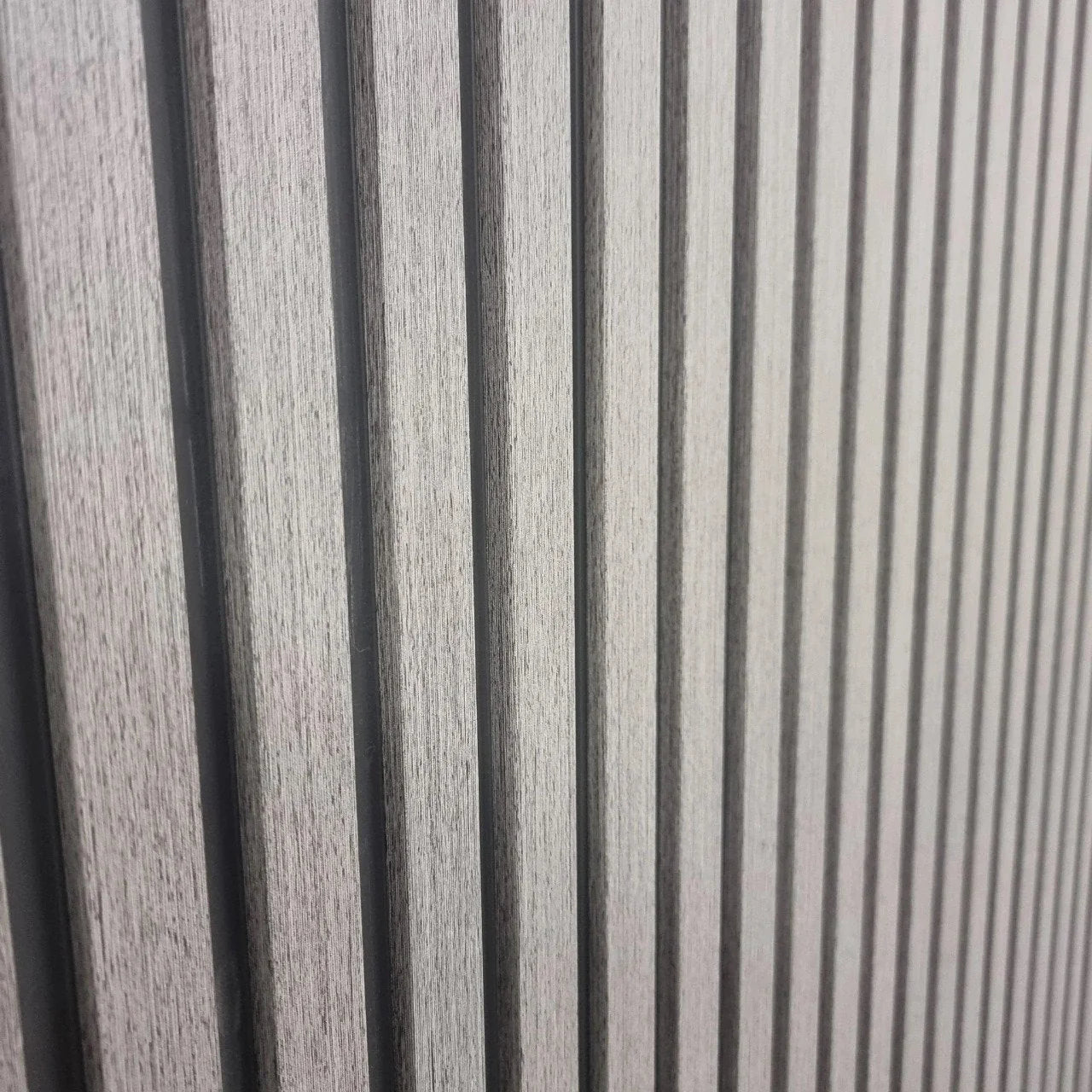 Pack of 14 Ash Grey interlocking WPC wall panels