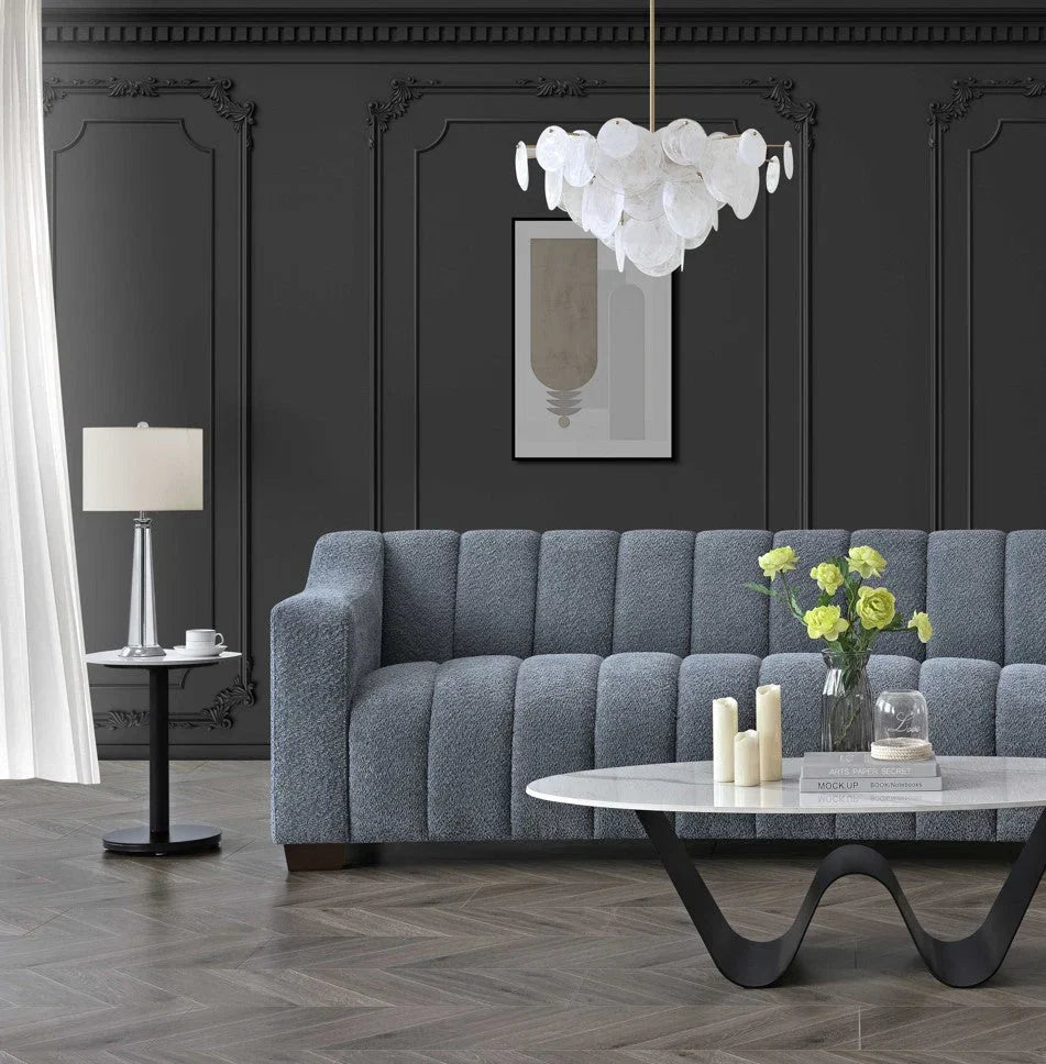 Astoria 3 Seater Sofa in Iron Bouclé
