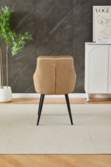 Beige ceramic tabletop with Palermo dining chairs