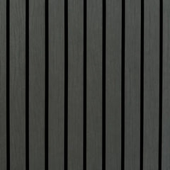 Black acoustic panel with 5cm slats