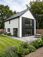 Black interlocking wall panels for outdoor exterior cladding