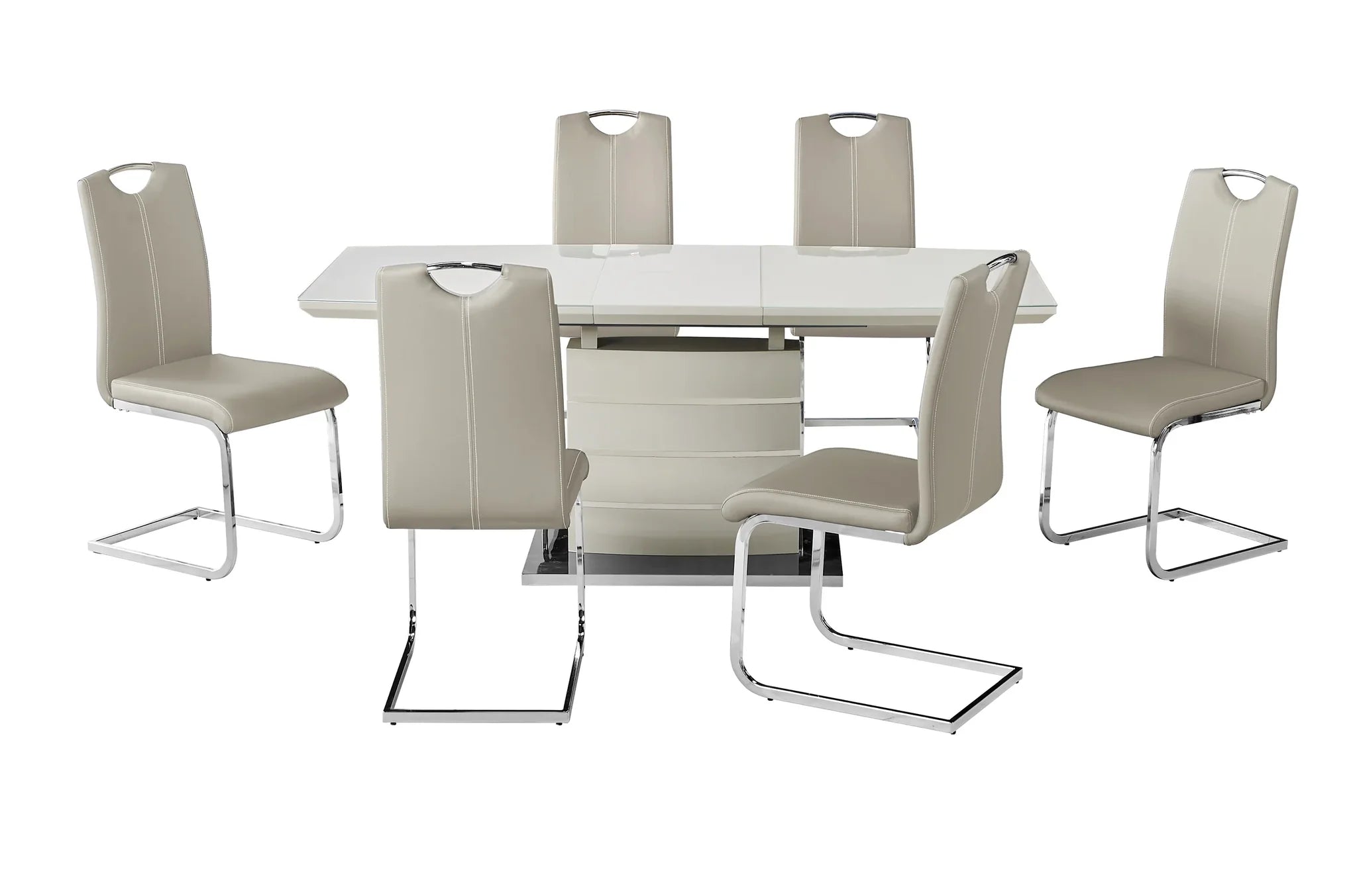 Milan dining chair in a cappuccino finish offering comfort and modern style