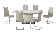 Milan dining chair in a cappuccino finish offering comfort and modern style