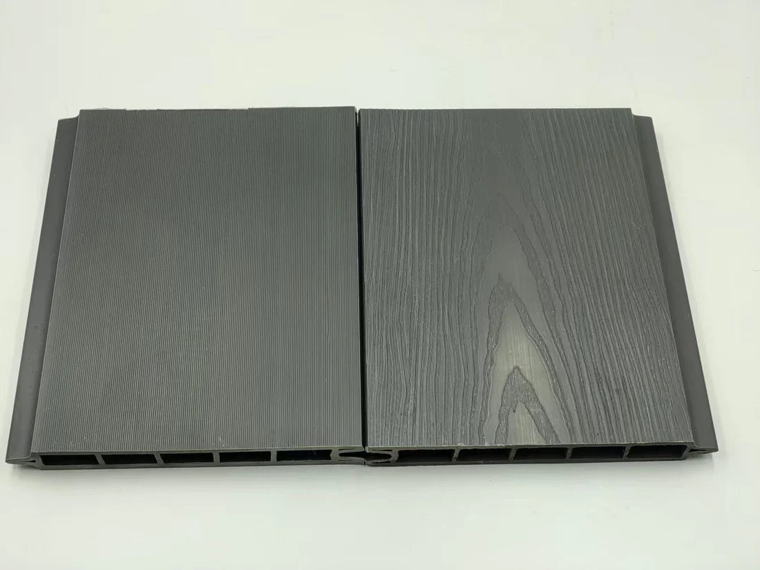 Interlocking composite fence panel connection detail