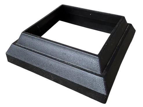 Composite fence post base cover