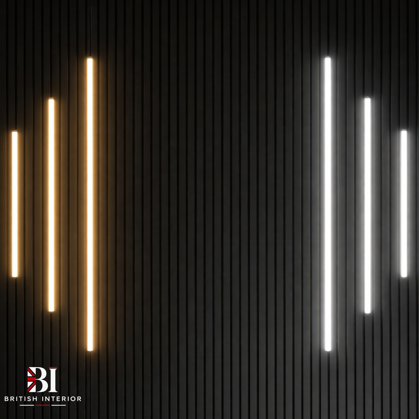 Contemporary LED lighting for decorative interior wall panels