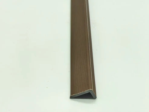 dark brown Outdoor WPC wall panel trim for corner finishing 240cm
