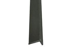 Dark brown WPC wall panel end trim