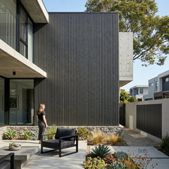 Dark grey composite wall cladding panel available in 290cm length