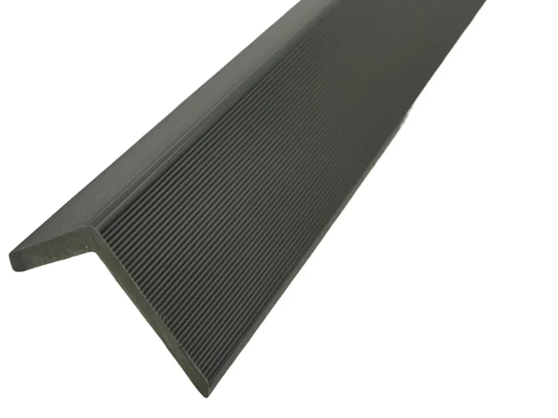 dark grey 180cm composite end trim in matching with cladding panels