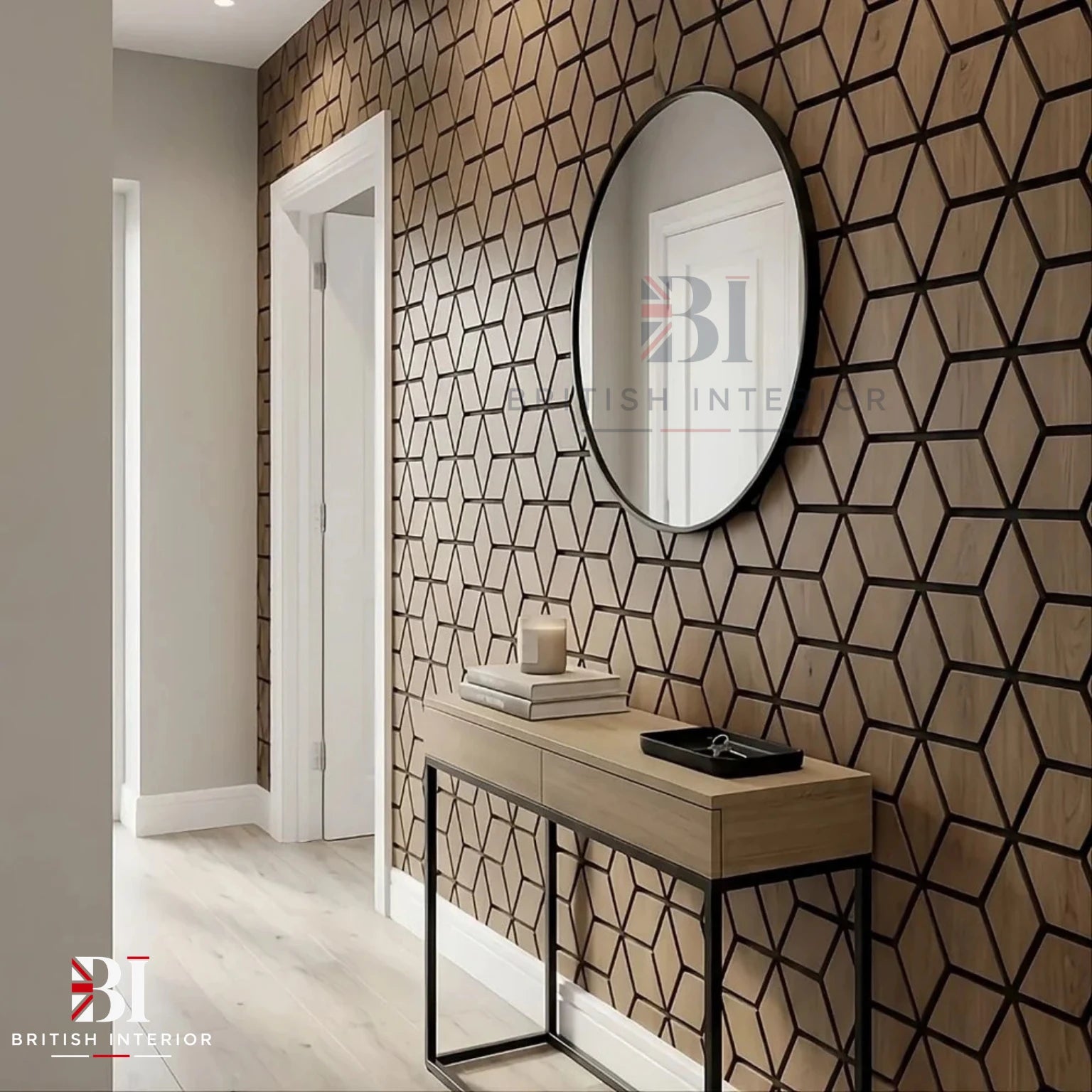 Dark Oak decorative acoustic feature wall panel
