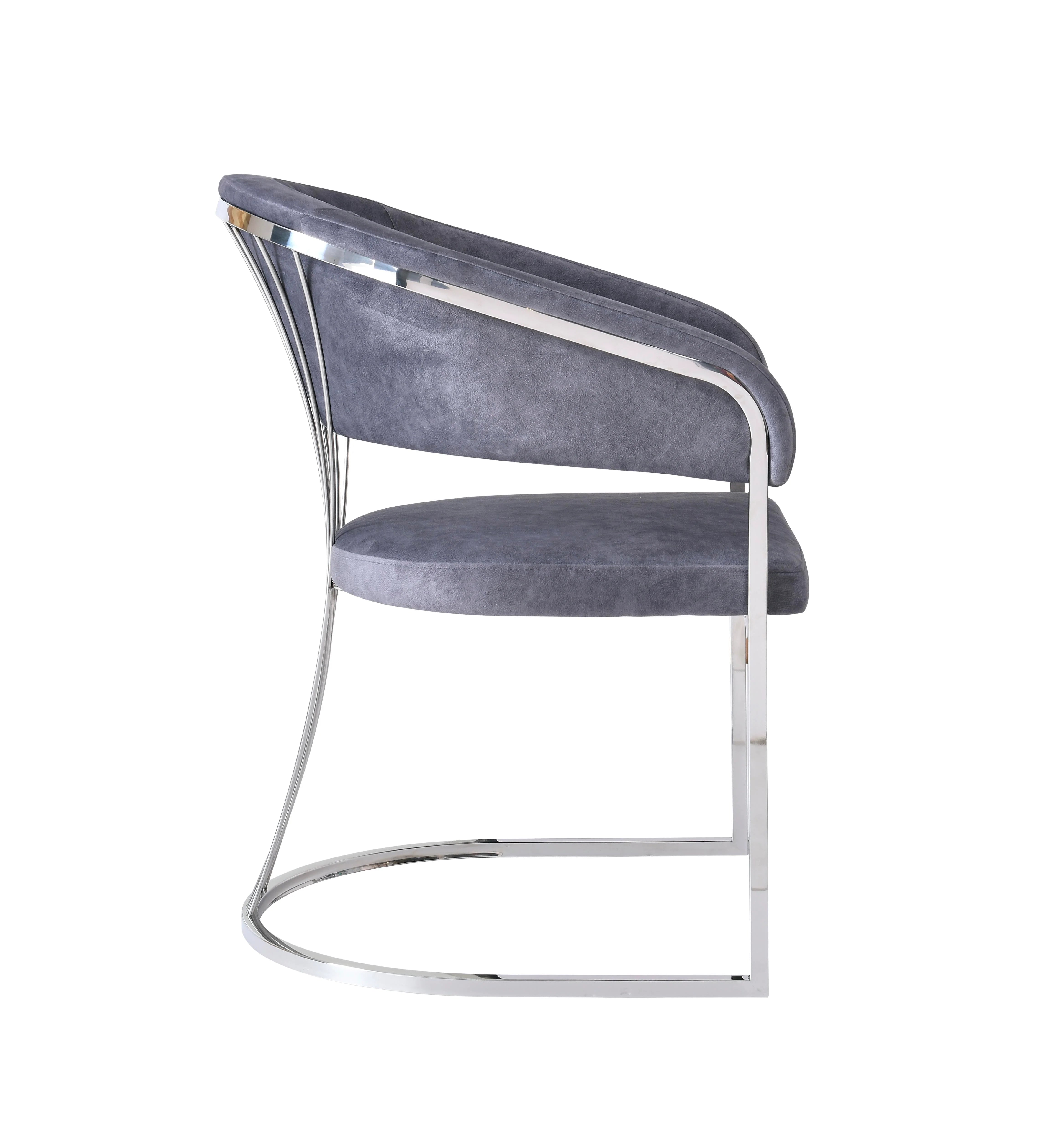Luxury grey marble dining furniture with comfortable Porado chairs designed for sophisticated Glasgow properties.