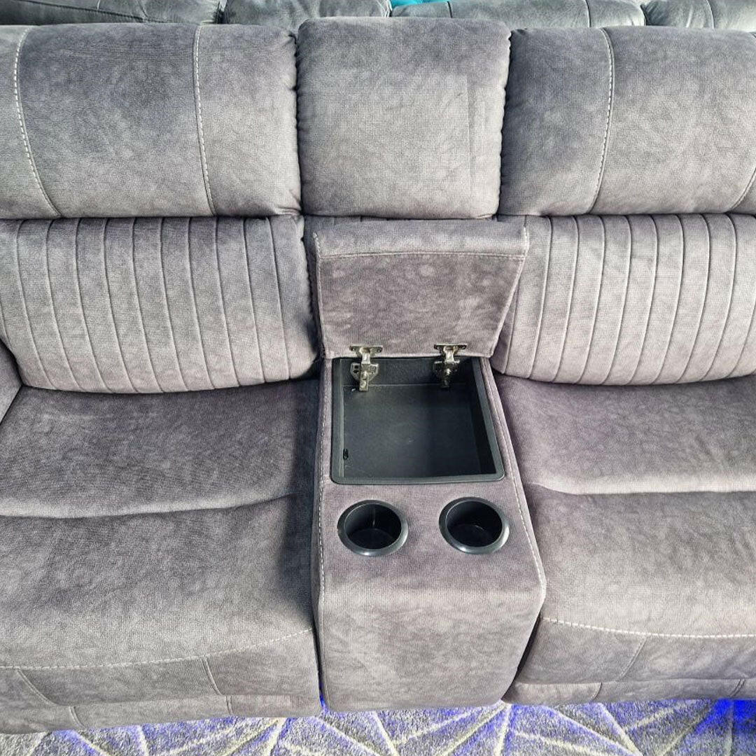 Fabric electric recliner sofa for modern living room