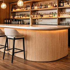 Flexible Oak Reed real wood veneer wall panel