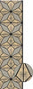 Gold glitter acoustic wall panelling with geometric pattern