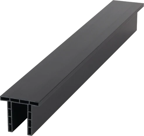 Composite fence panel trim for Grey Oak fencing