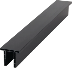 Composite fence panel trim for Grey Oak fencing