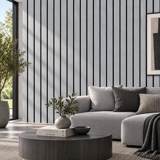 Grey Oak acoustic feature wall panel