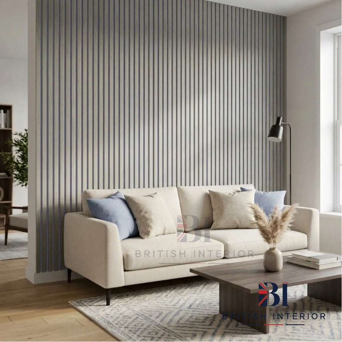 Grey Oak acoustic feature wall panel
