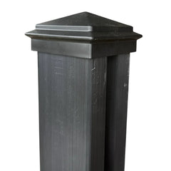 Oak composite fence post for outdoor fencing