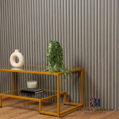 Grey Oak wall panel for living room