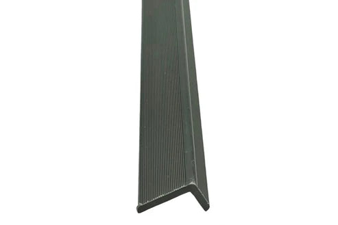 Grey WPC wall panel trim for finishing exposed panel edges