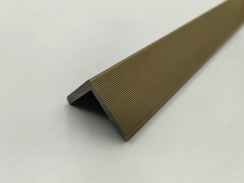 180cm khakhi composite wall panel end trim installed for a clean edge finish in the UK.