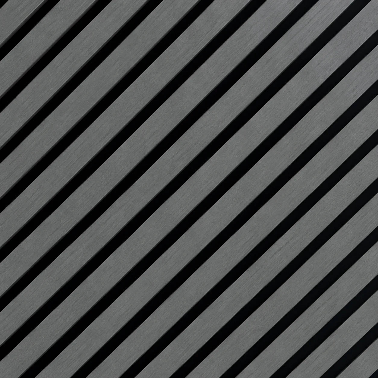 Light grey linear slat wall panel front view