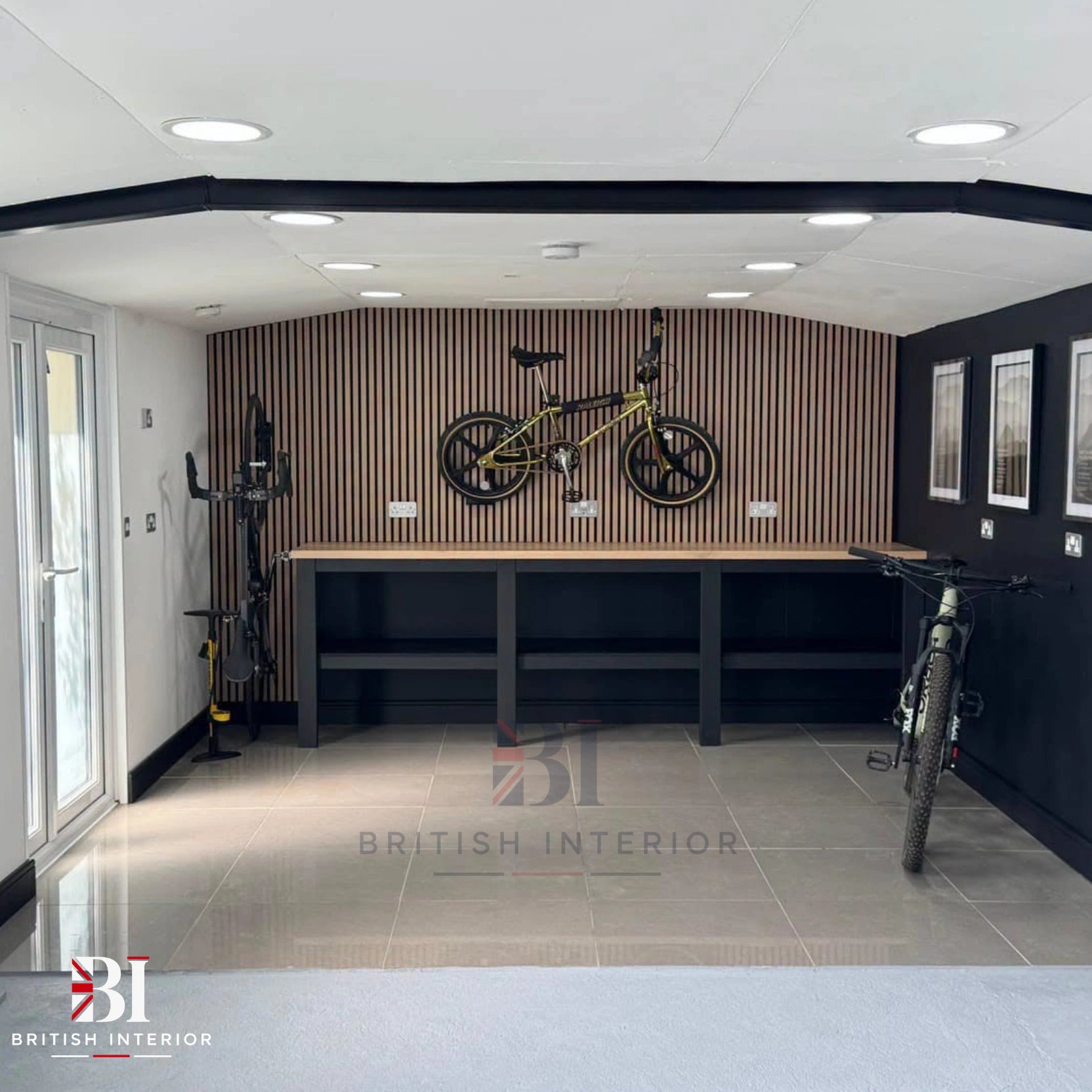Light Oak acoustic panel for a modern feature wall