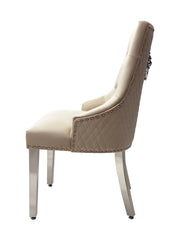 Close-up detail of the Majestic Lion Knocker chair design with premium craftsmanship