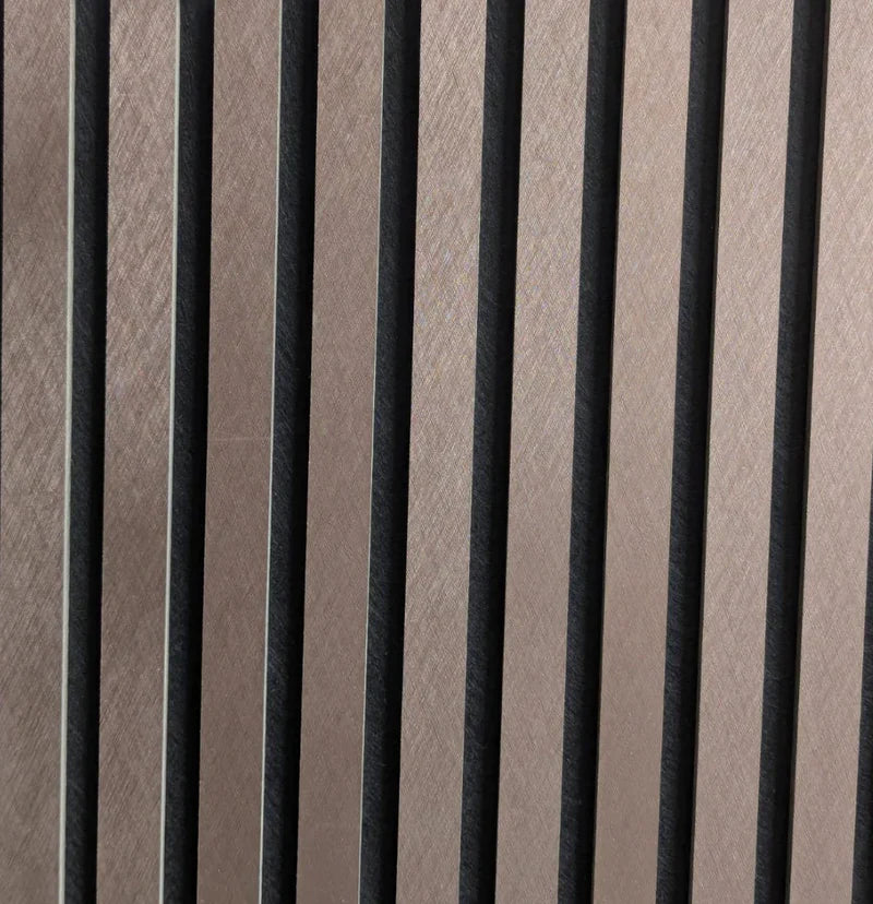 Metallic Brown acoustic wall panel 60x240cm