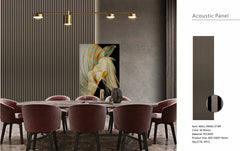 Detailed view of Metallic Brown HDF acoustic panel