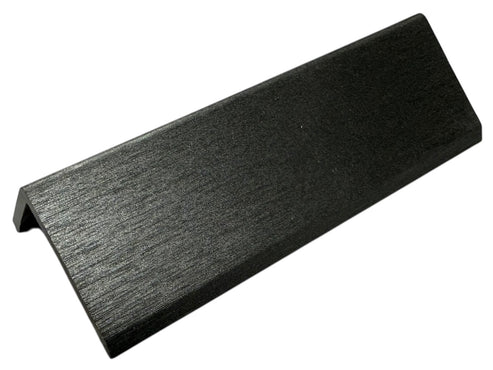 Metallic Dark Grey End Trim for 240cm acoustic slatted wall panels