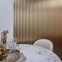 Luxury Metallic Gold acoustic feature wall