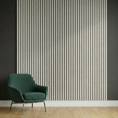 Metallic light grey acoustic wall panel 60 × 240cm