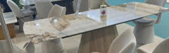 Mona extendable dining table expanded to 240cm