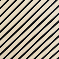 Close-up of oak acoustic slat wall panel