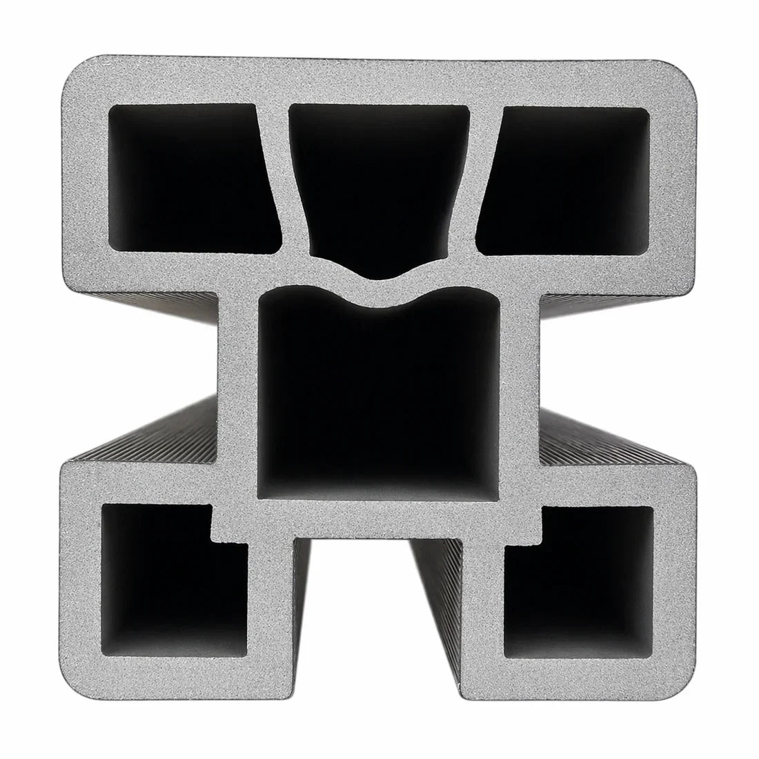 Internal channel view of composite fence post