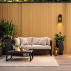 Oak composite wall cladding panels for outdoor exterior walls